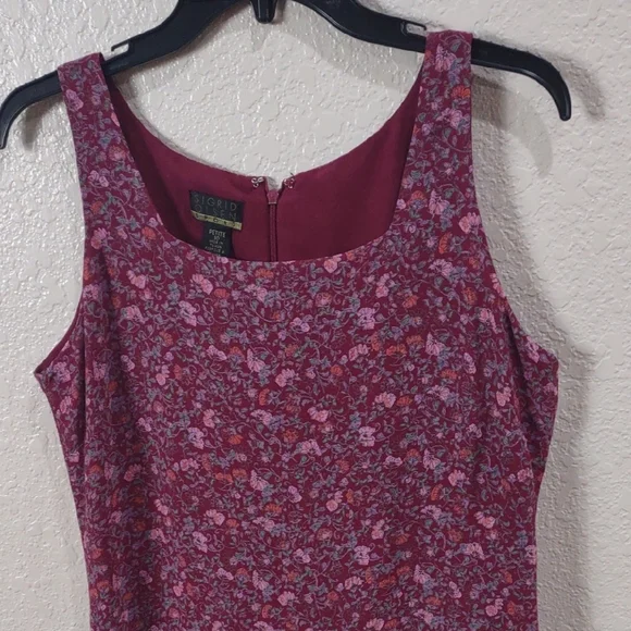 SIGRID OLSEN Floral Sleeveless Dress in Red and Purple - Picture 4 of 17